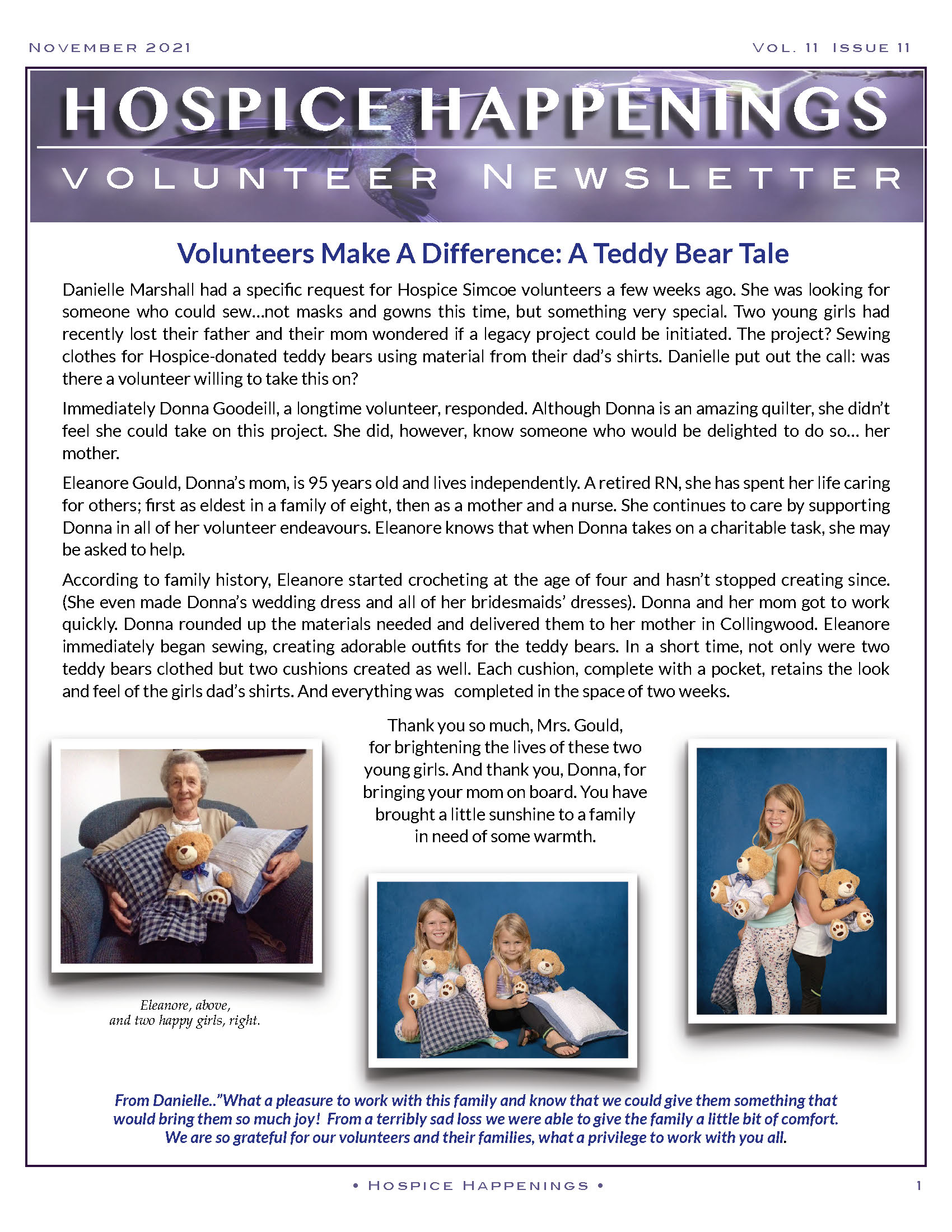 Volunteer Newsletter